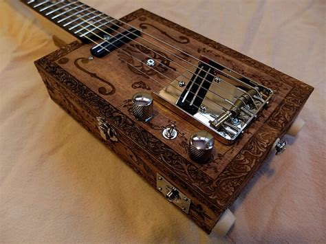 how to make a simple electric cigar box guitar|one string cigar box guitar.